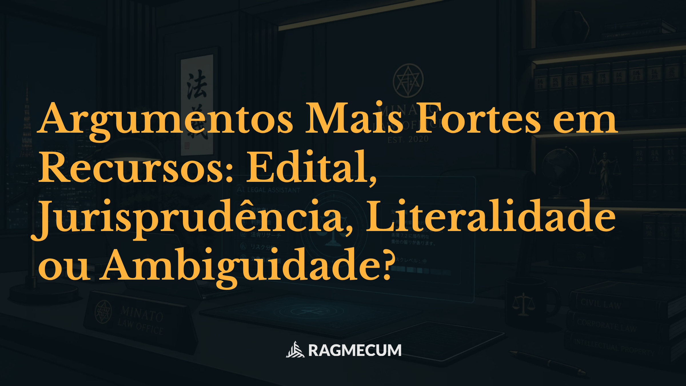 Argumentos Mais Fortes em Recursos: Edital, Jurisprudência, Literalidade ou Ambiguidade?