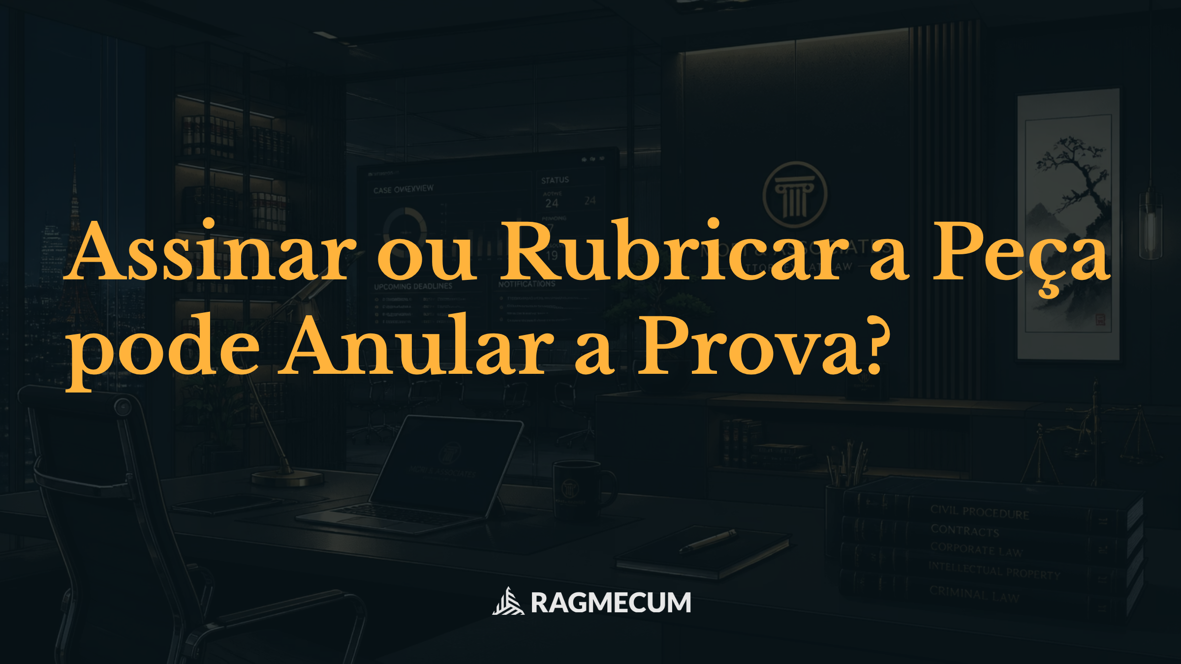 Assinar ou Rubricar a Peça pode Anular a Prova?