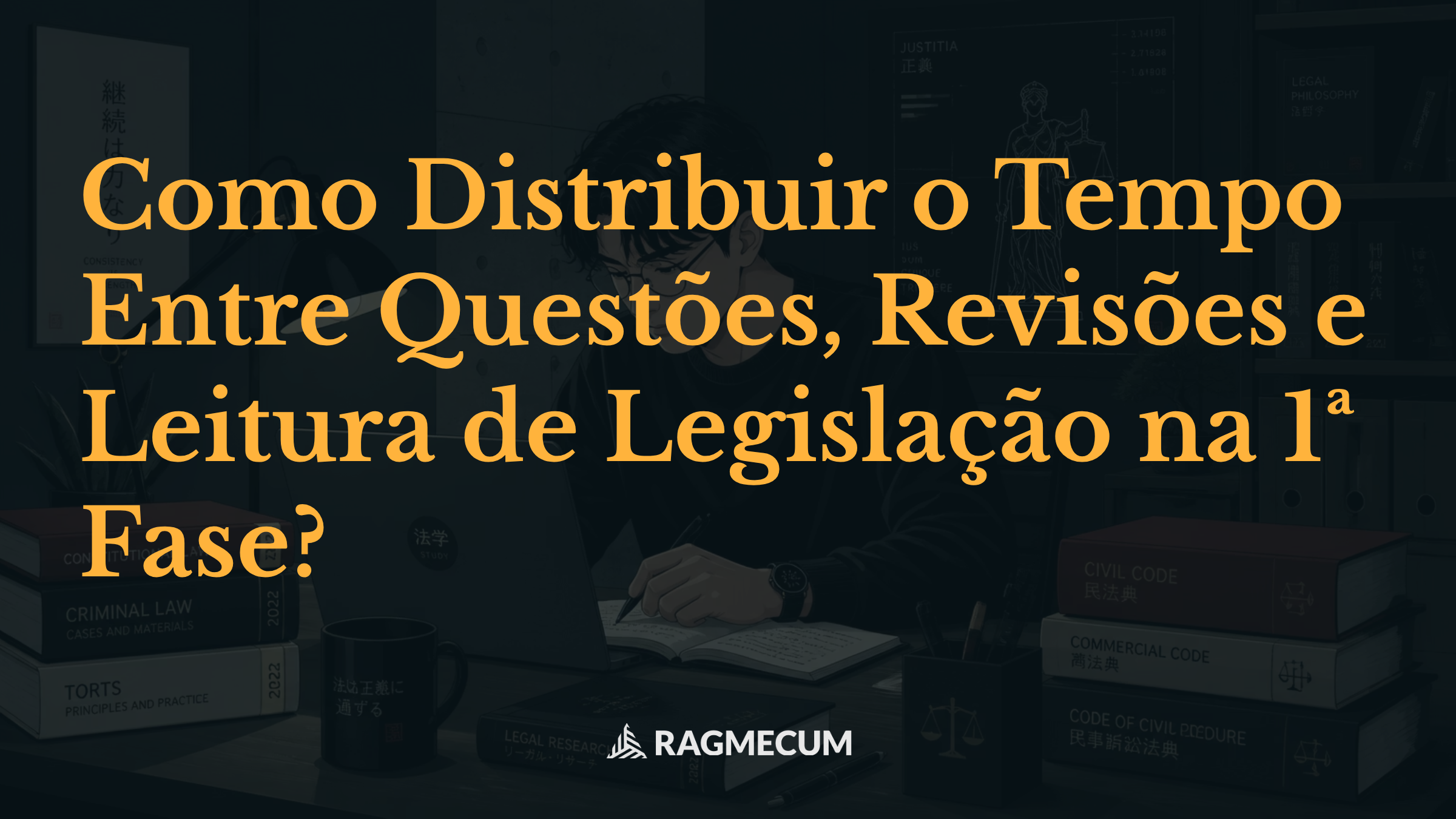 Como Distribuir o Tempo Entre Questões, Revisões e Leitura de Legislação na 1ª Fase?