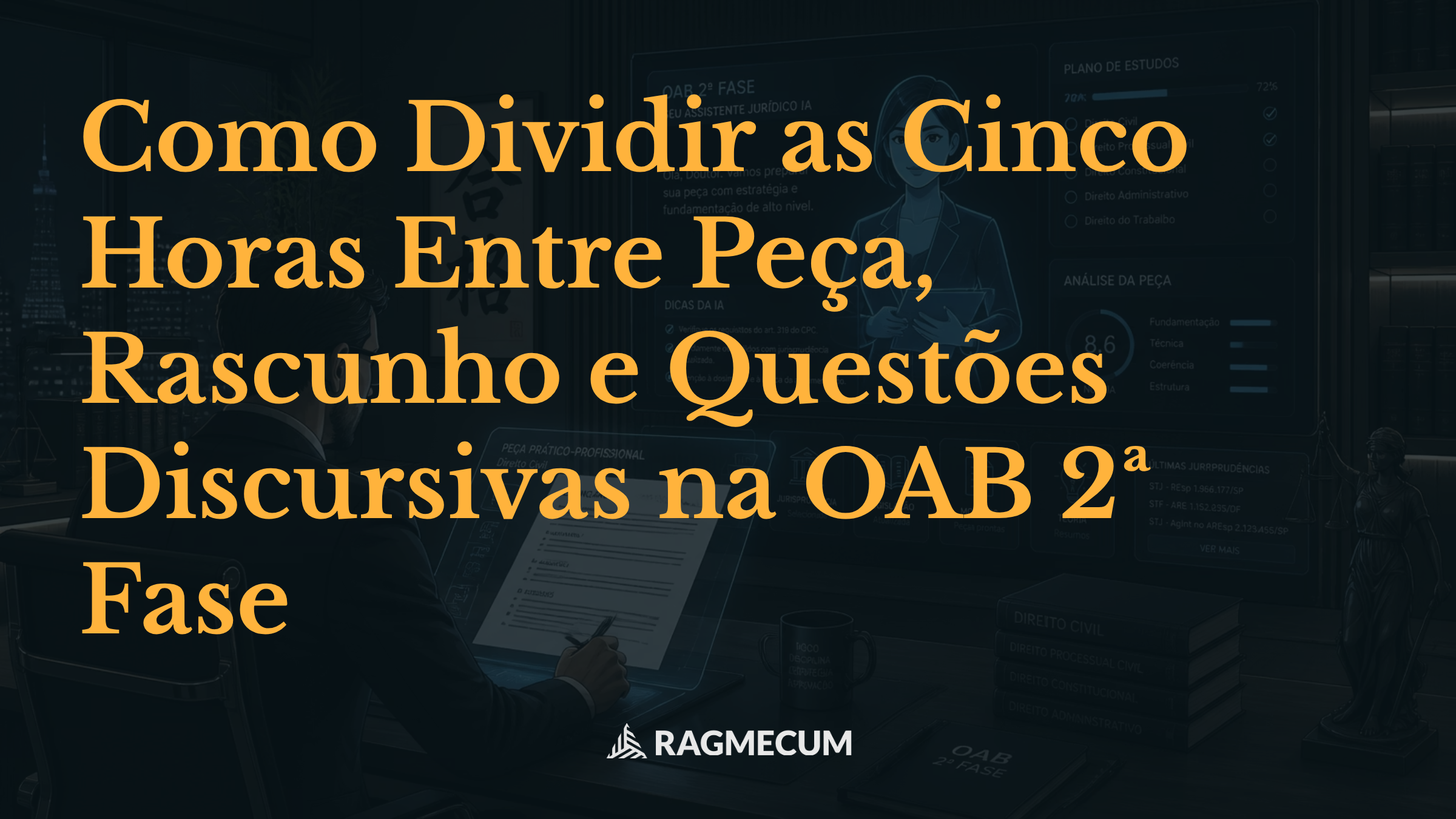 Como Dividir as Cinco Horas Entre Peça, Rascunho e Questões Discursivas na OAB 2ª Fase