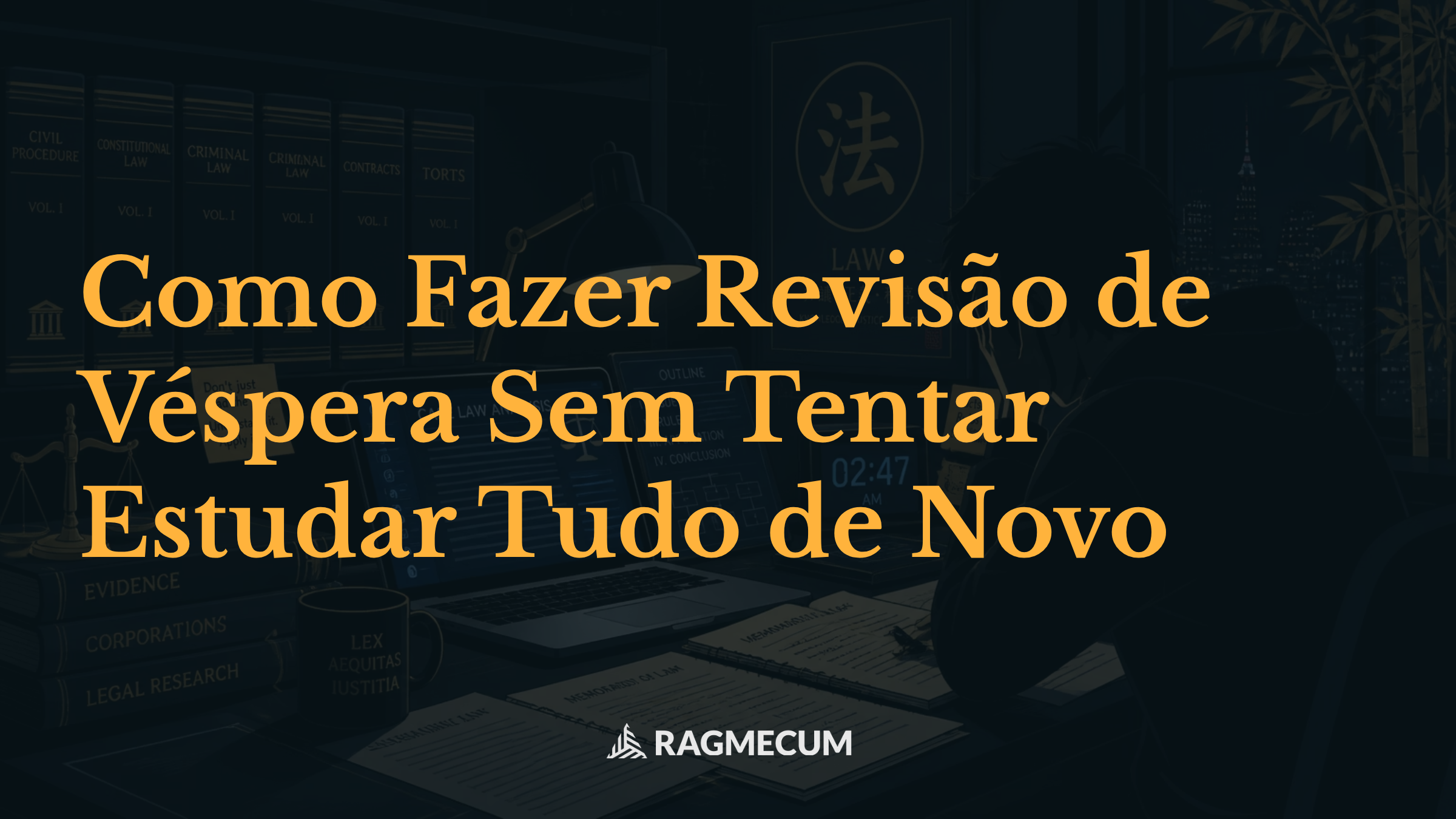 Como Fazer Revisão de Véspera Sem Tentar Estudar Tudo de Novo