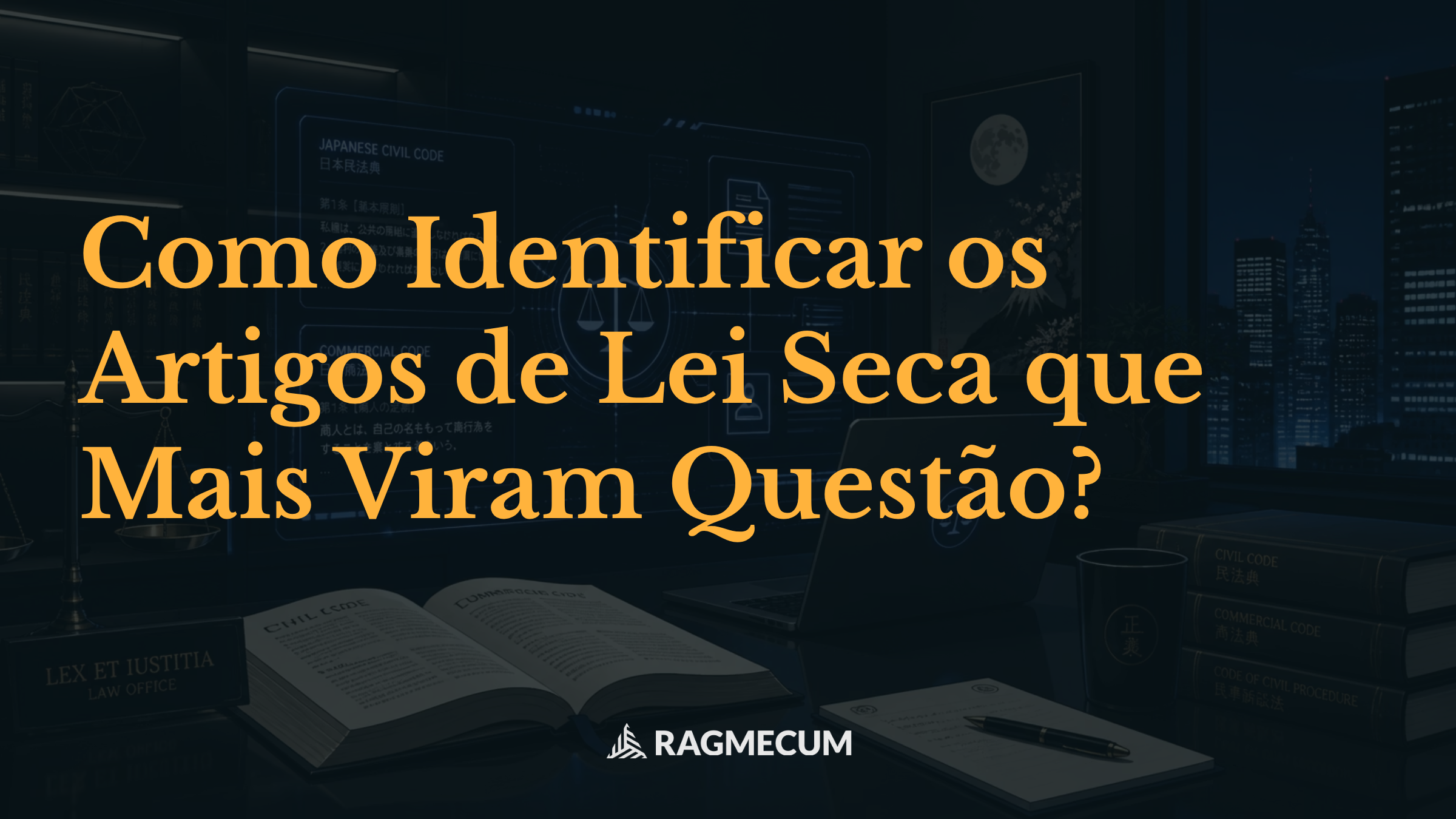 Como Identificar os Artigos de Lei Seca que Mais Viram Questão?