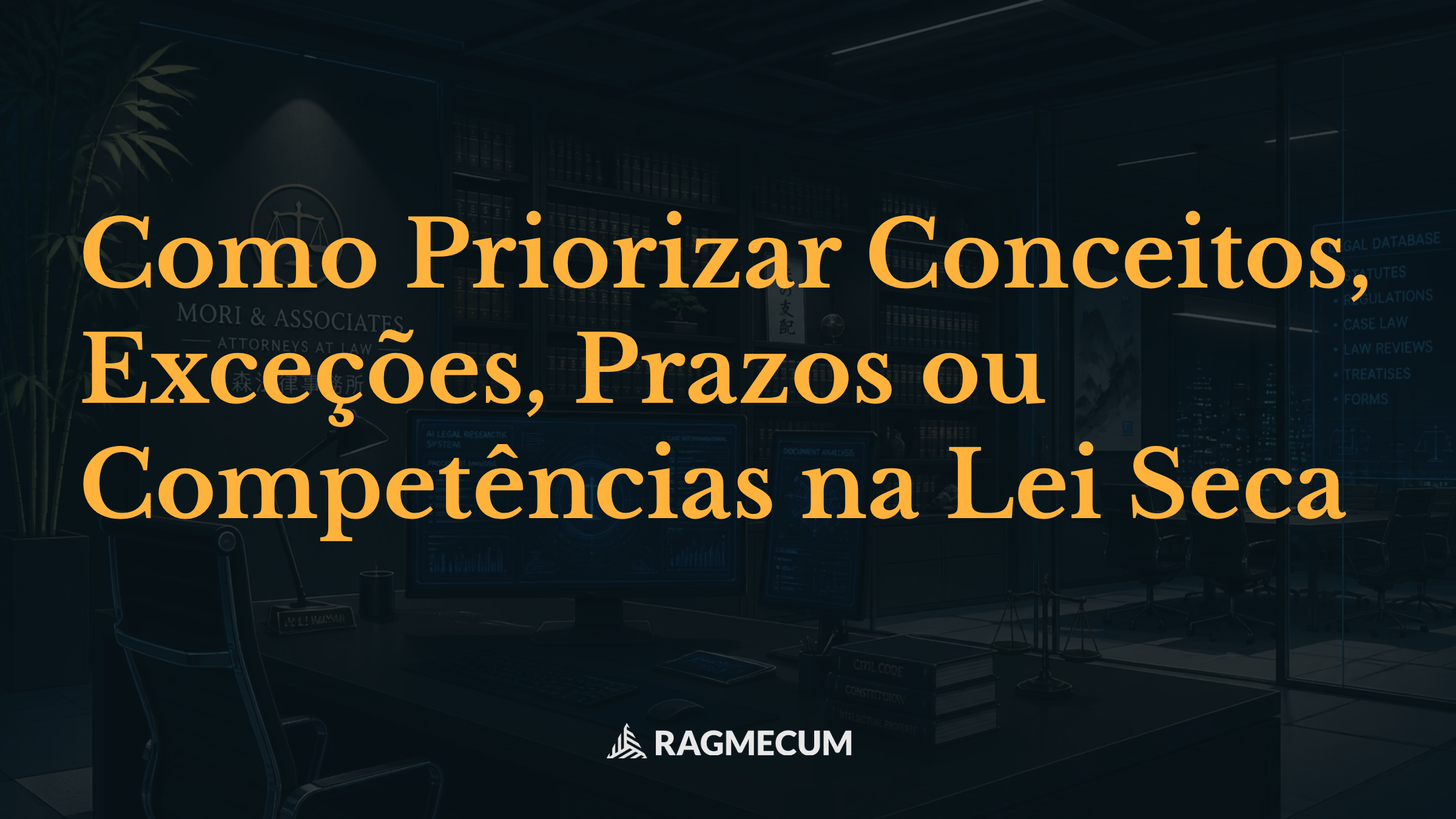 Como Priorizar Conceitos, Exceções, Prazos ou Competências na Lei Seca