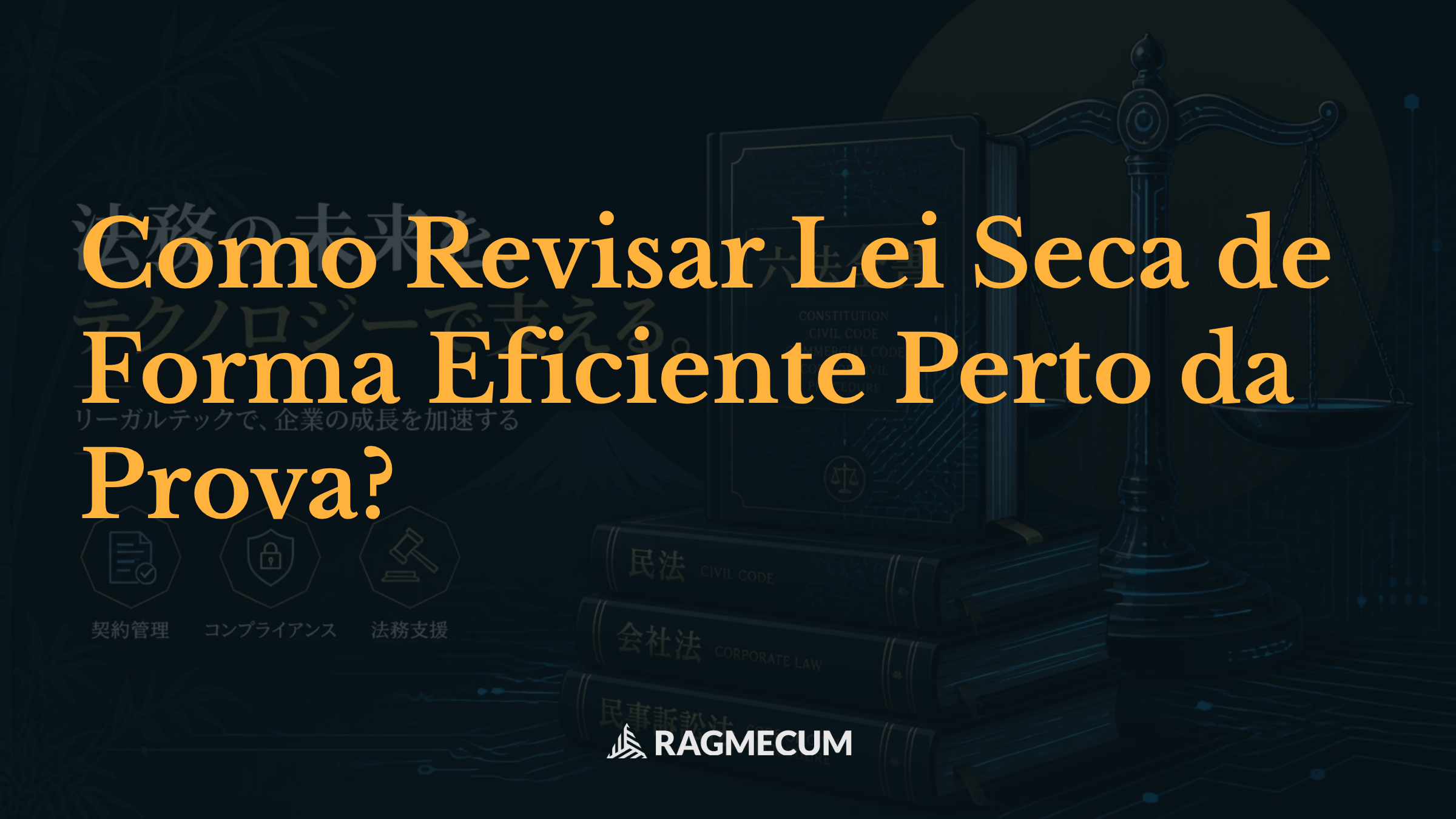 Como Revisar Lei Seca de Forma Eficiente Perto da Prova?