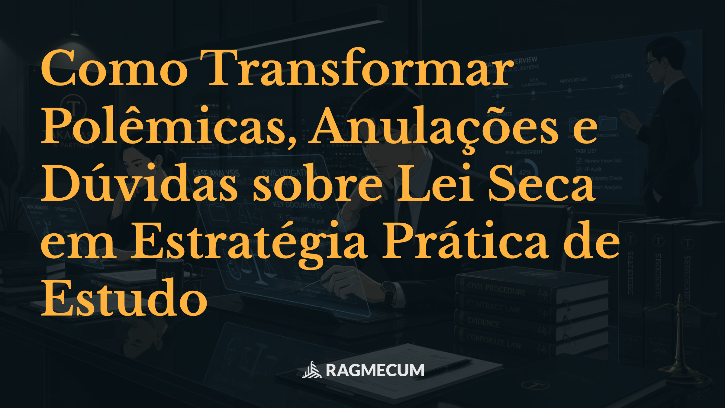 Como Transformar Polêmicas, Anulações e Dúvidas sobre Lei Seca em Estratégia Prática de Estudo