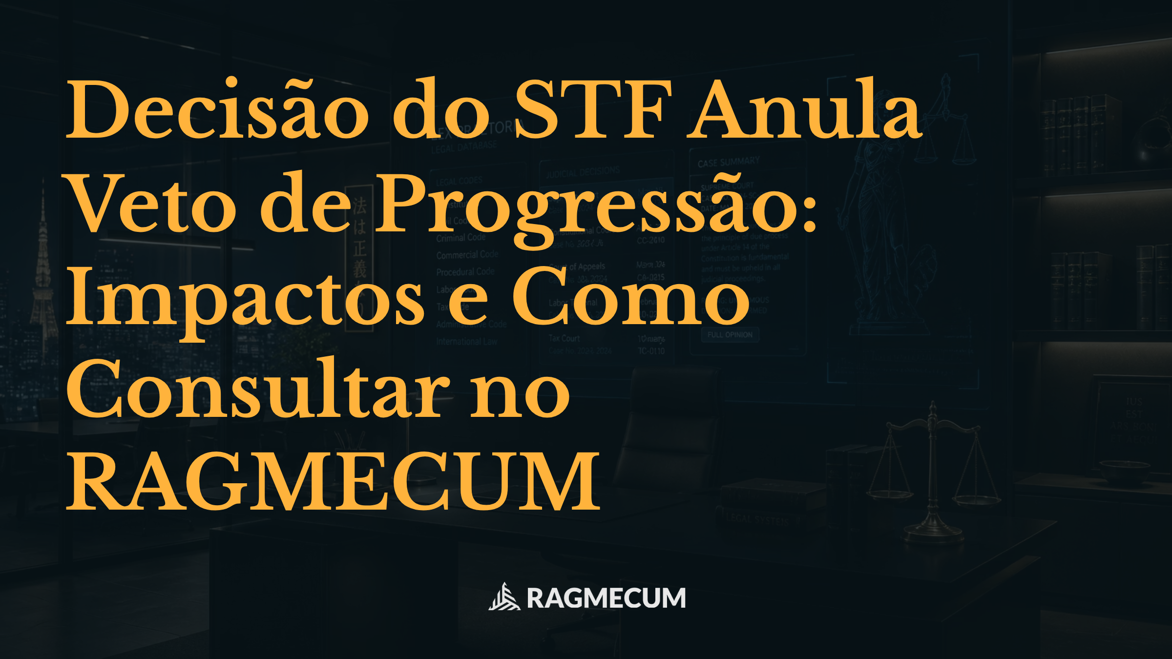 Decisão do STF Anula Veto de Progressão: Impactos e Como Consultar no RAGMECUM