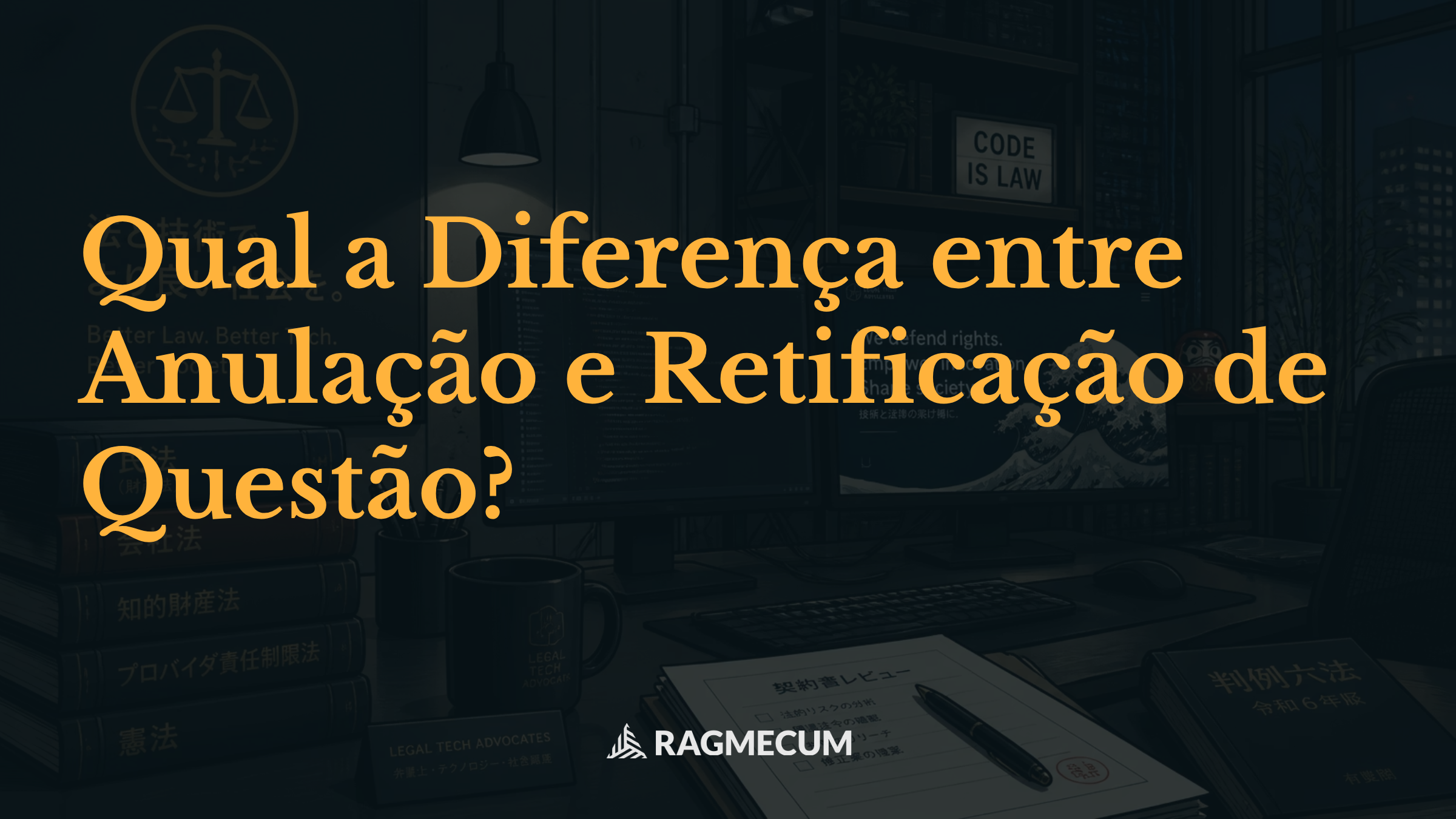 Qual a Diferença entre Anulação e Retificação de Questão?