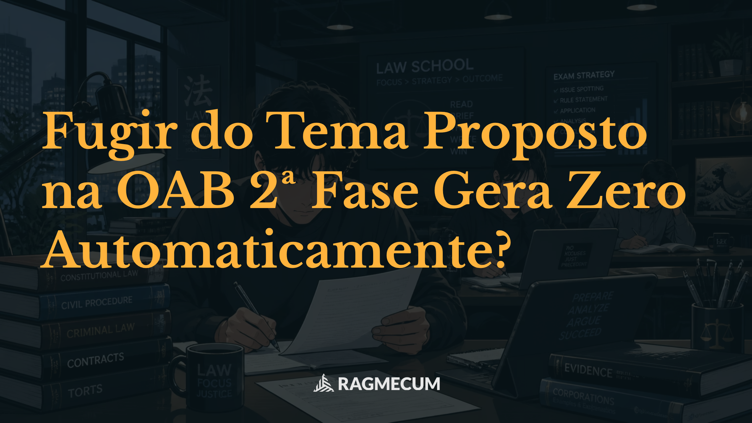 Fugir do Tema Proposto na OAB 2ª Fase Gera Zero Automaticamente?