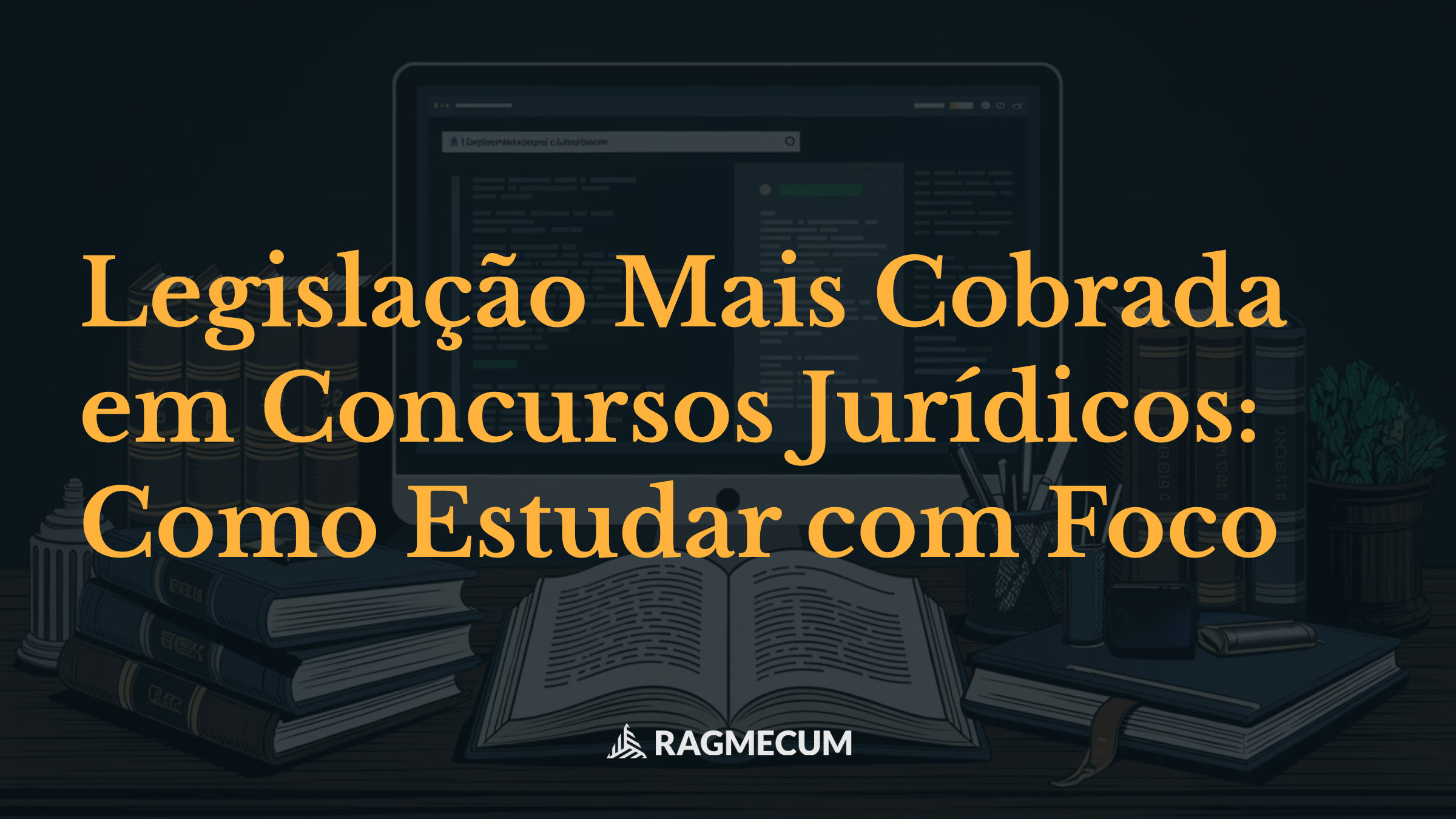 Legislação Mais Cobrada em Concursos Jurídicos: Como Estudar com Foco