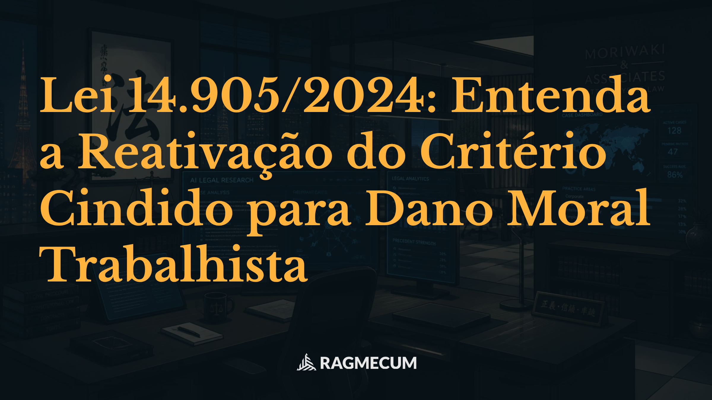 Lei 14.905/2024: Entenda a Reativação do Critério Cindido para Dano Moral Trabalhista