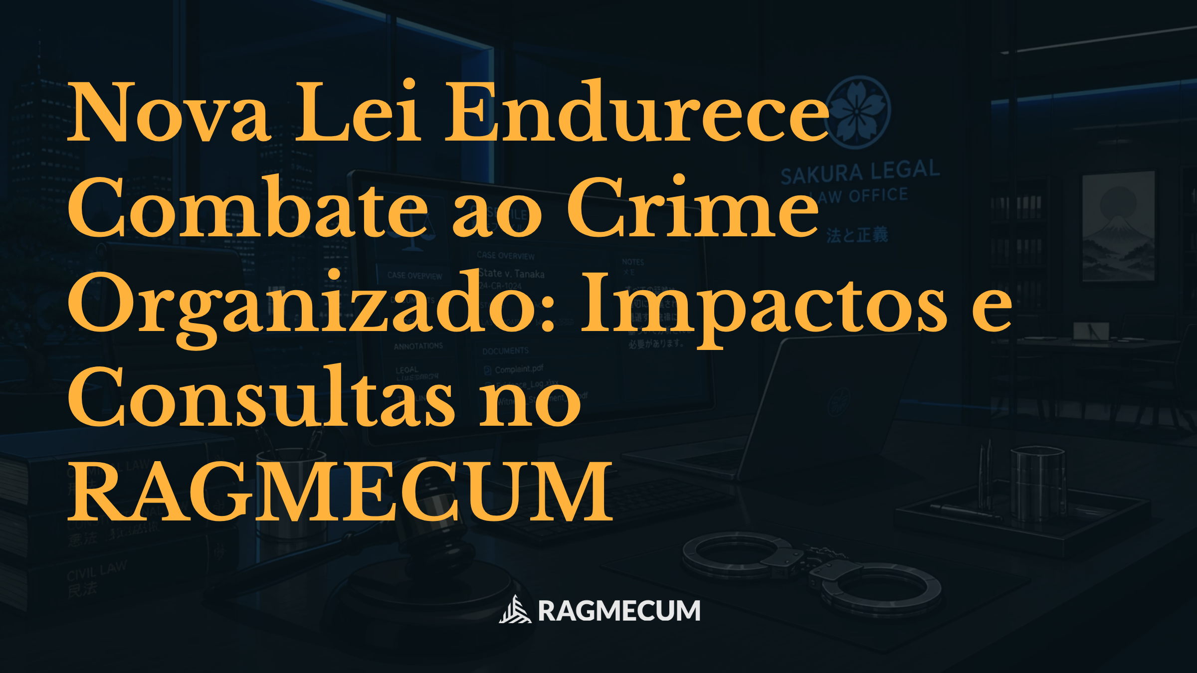 Nova Lei Endurece Combate ao Crime Organizado: Impactos e Consultas no RAGMECUM