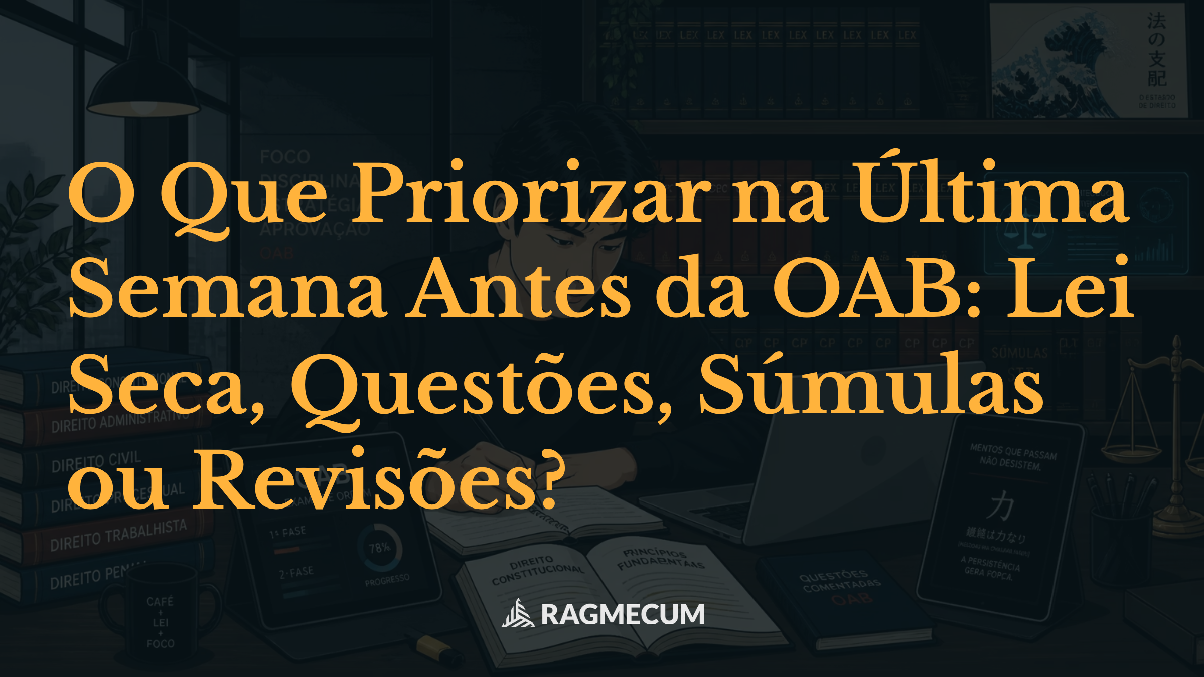 O Que Priorizar na Última Semana Antes da OAB: Lei Seca, Questões, Súmulas ou Revisões?