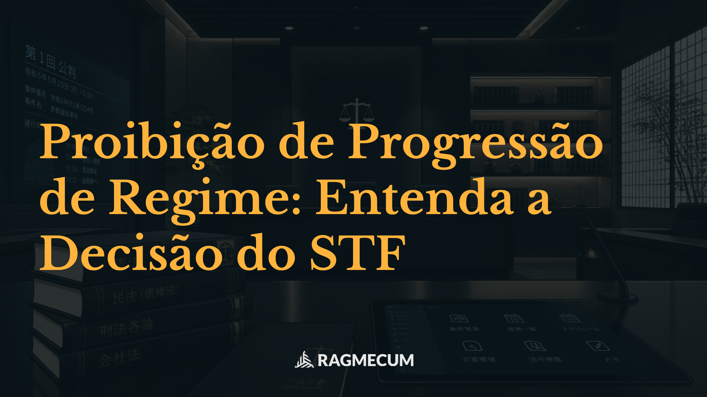 Proibição de Progressão de Regime: Entenda a Decisão do STF