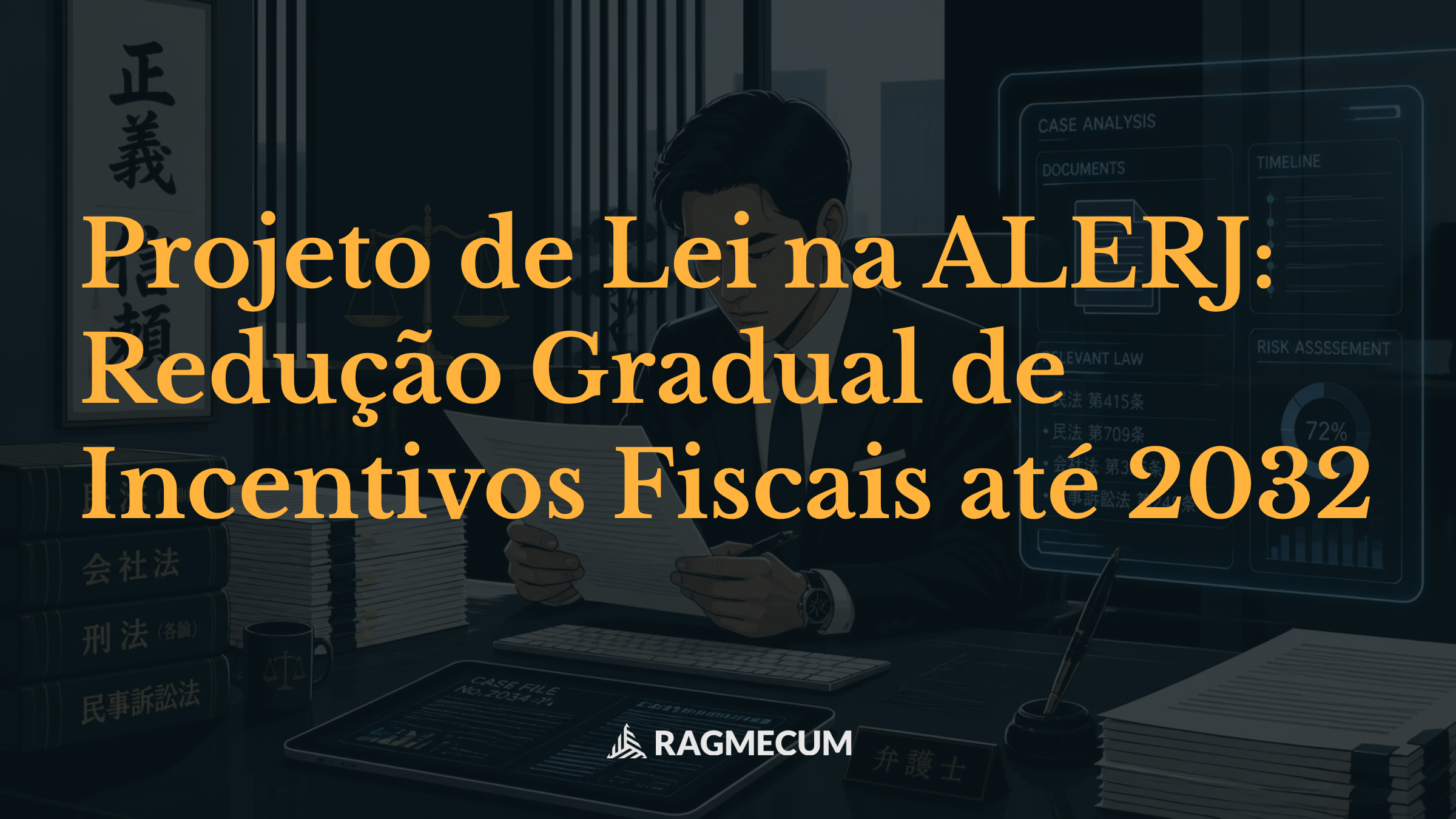 Projeto de Lei na ALERJ: Redução Gradual de Incentivos Fiscais até 2032