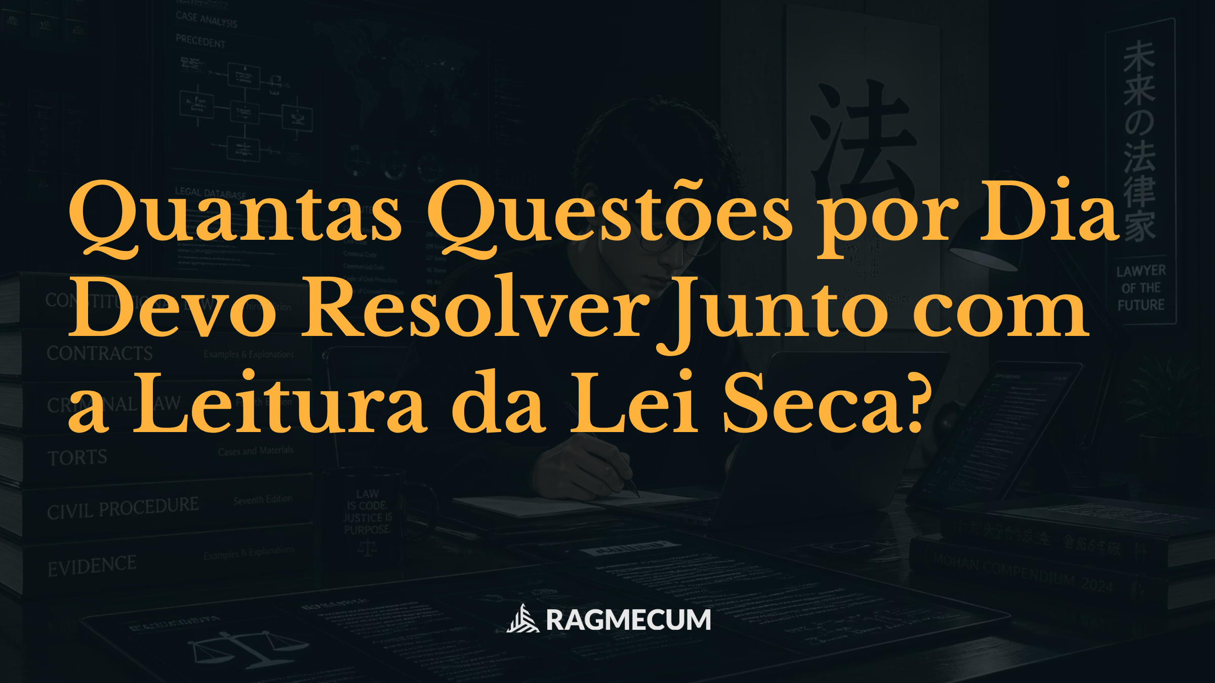 Quantas Questões por Dia Devo Resolver Junto com a Leitura da Lei Seca?