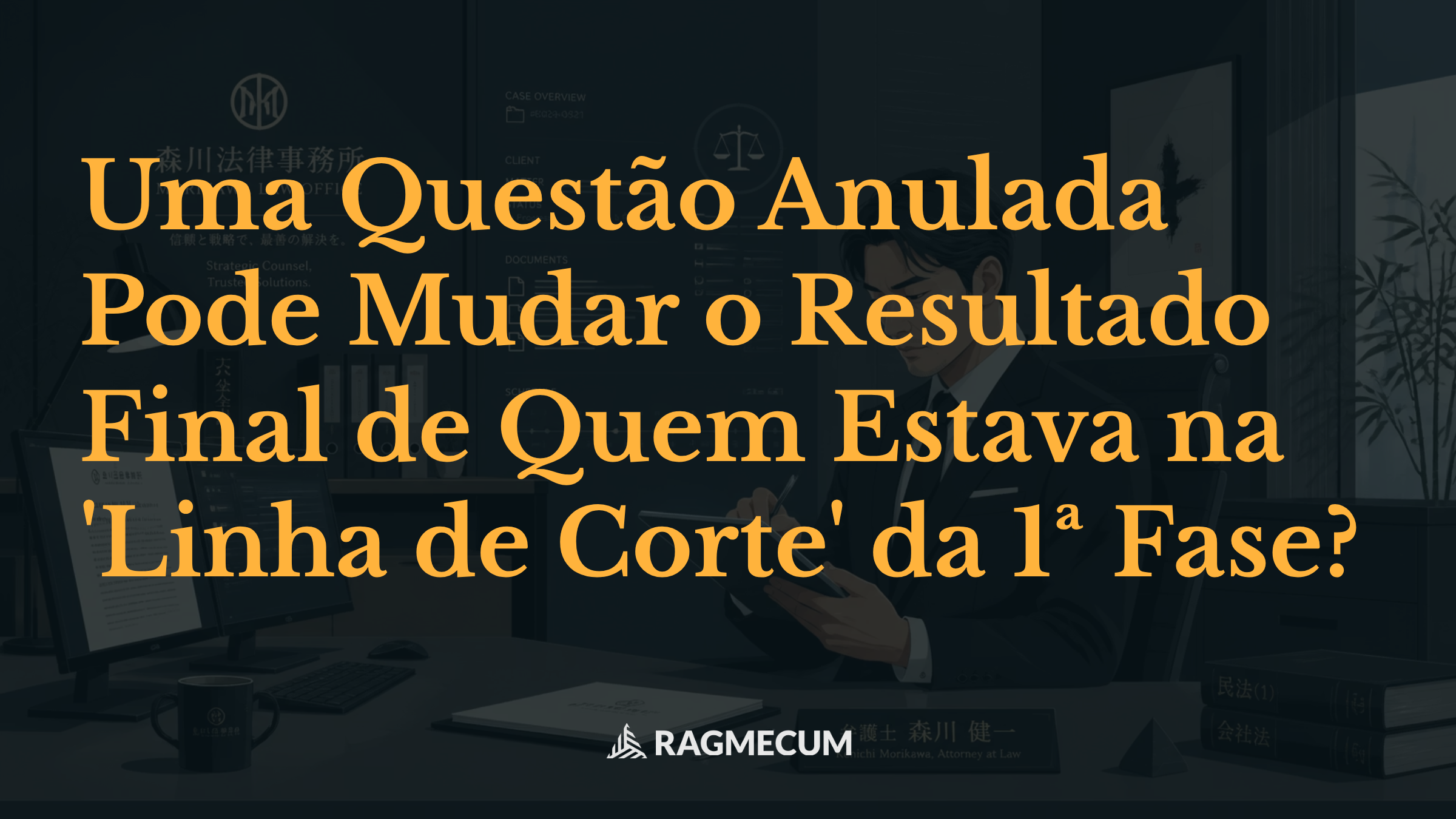 Uma Questão Anulada Pode Mudar o Resultado Final de Quem Estava na 'Linha de Corte' da 1ª Fase?
