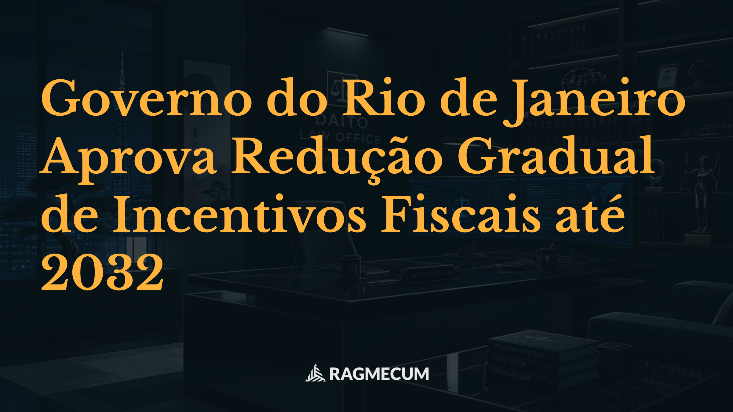 Governo do Rio de Janeiro Aprova Redução Gradual de Incentivos Fiscais até 2032
