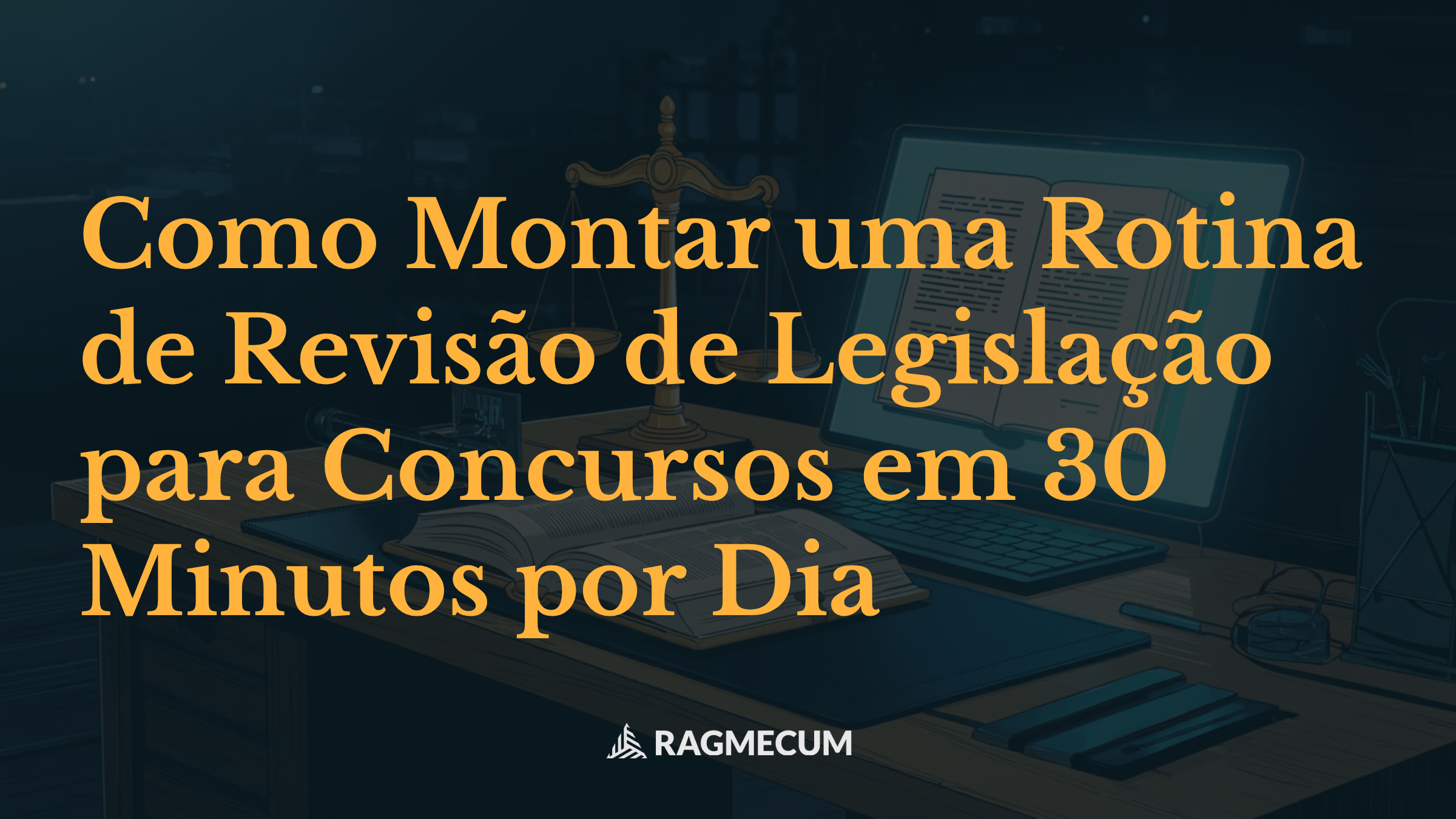 Como Montar uma Rotina de Revisão de Legislação para Concursos em 30 Minutos por Dia